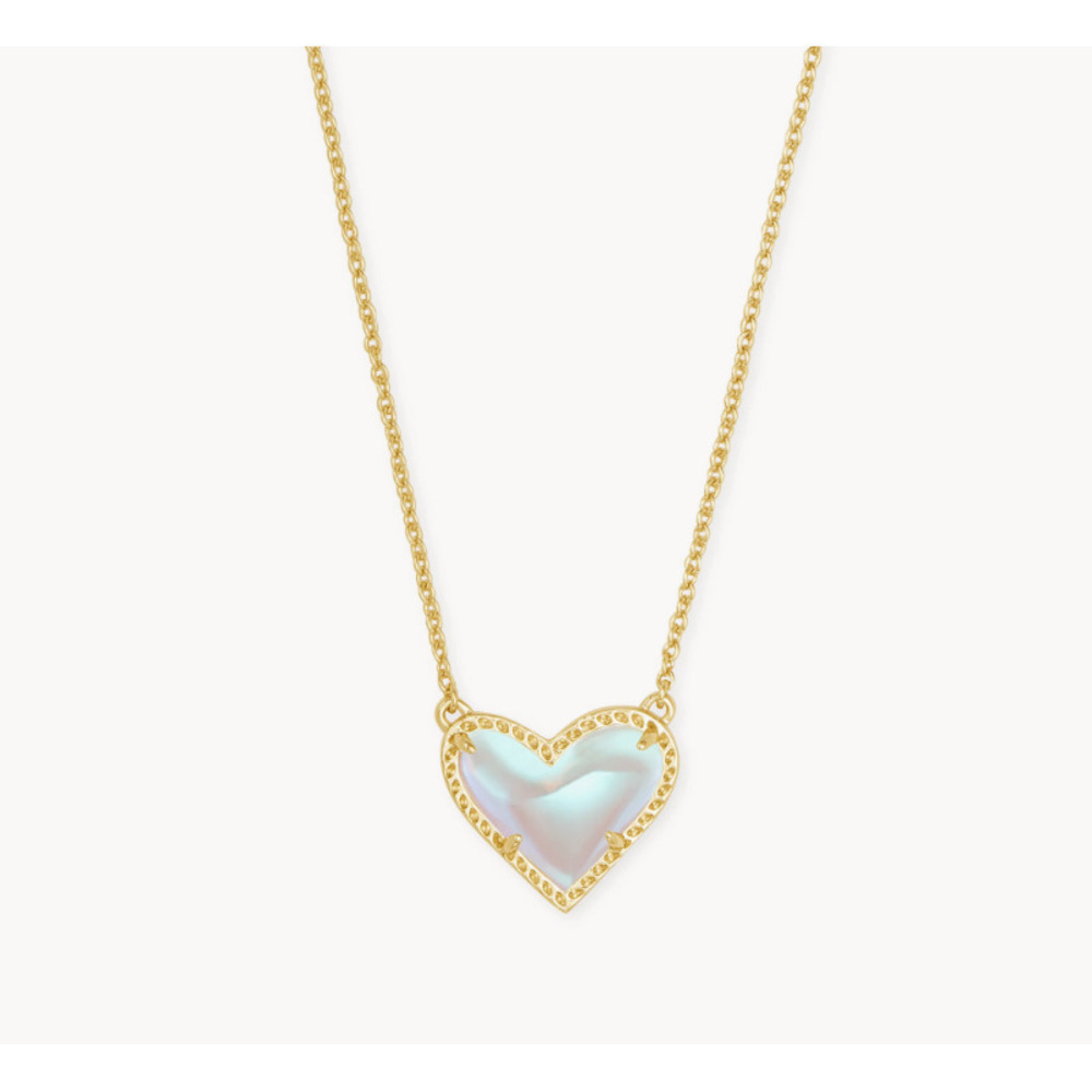 Kendra Scott White Heart Pendant Necklace